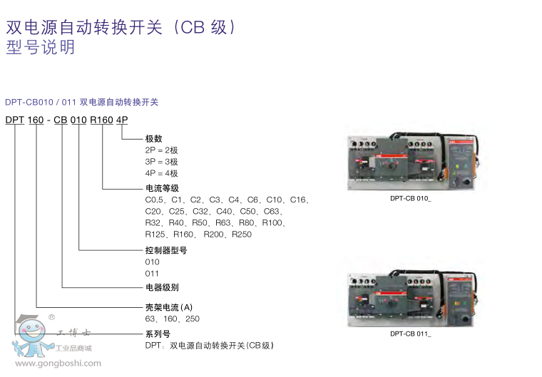 ABBpԴԄ(dng)D(zhun)Q_P(gun)DPT63-CB011 C0.5 2P